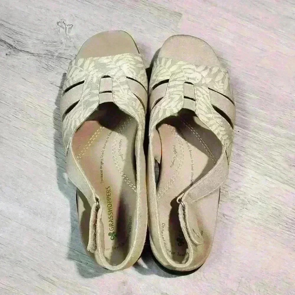 Grasshoppers Womens Open Toe Sling Back Sandals Semi Flatform Lightweight Comfy - Picture 10 of 16